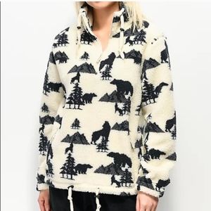 Empyre Women's Quarter Zip Fleece Pullover Medium